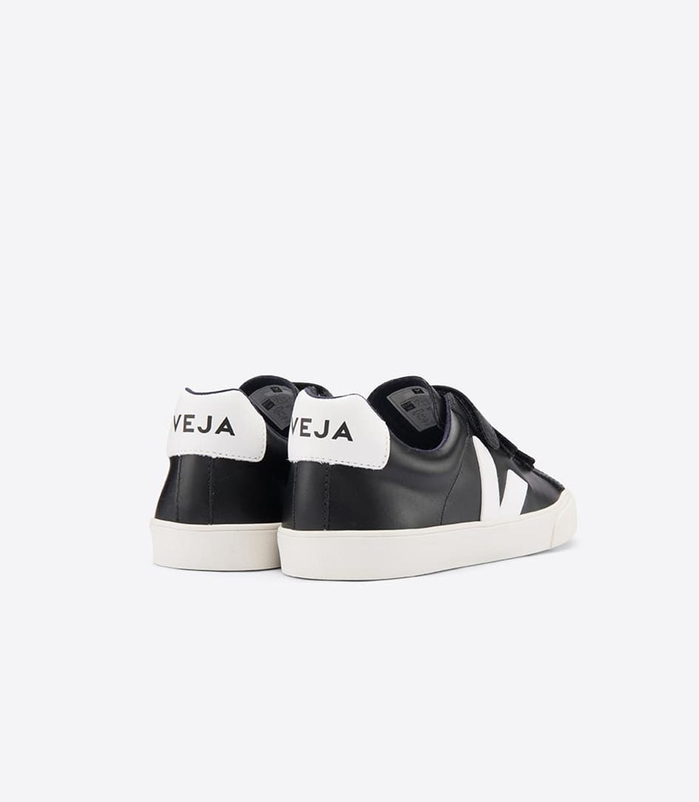 Veja Sneakers Dam - 3-Lock Läder - Nigga/Vita - 431089-SVW